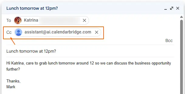 CalendarBridge AI scheduling assistant — natural language meeting scheduling across synced calendars